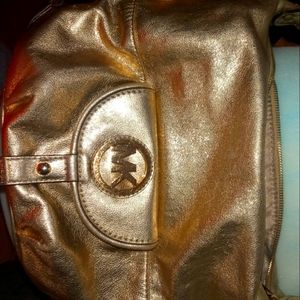 Gold Michael Kors Purse